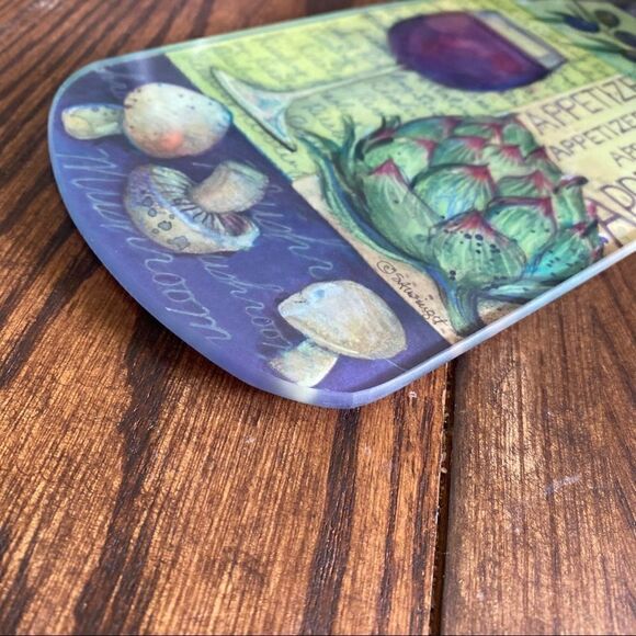 Wine bottle cheese server glass charcuterie board - Picture 5 of 8